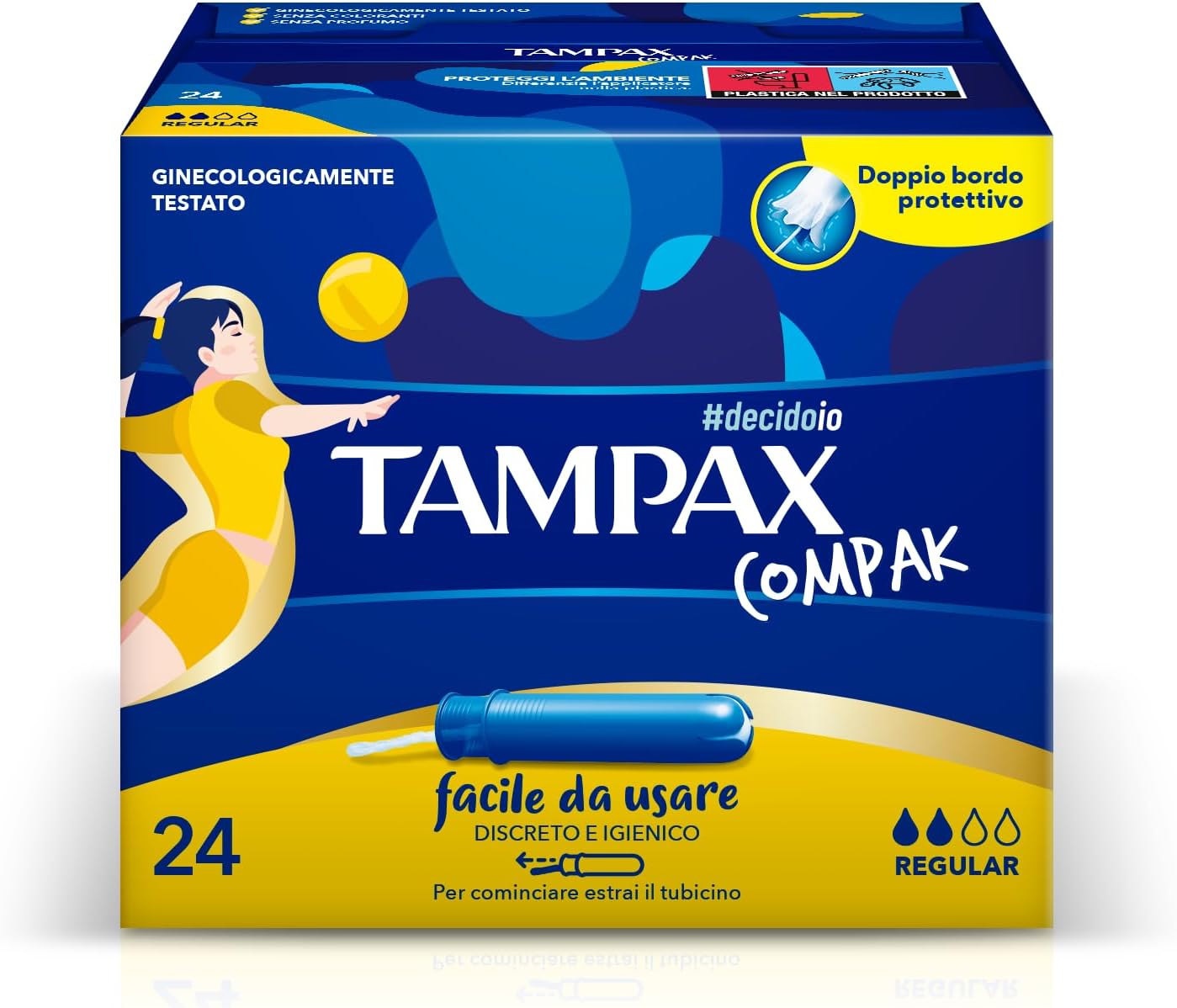 Tampax Compak Regular tampons x 24 cm with applicator -