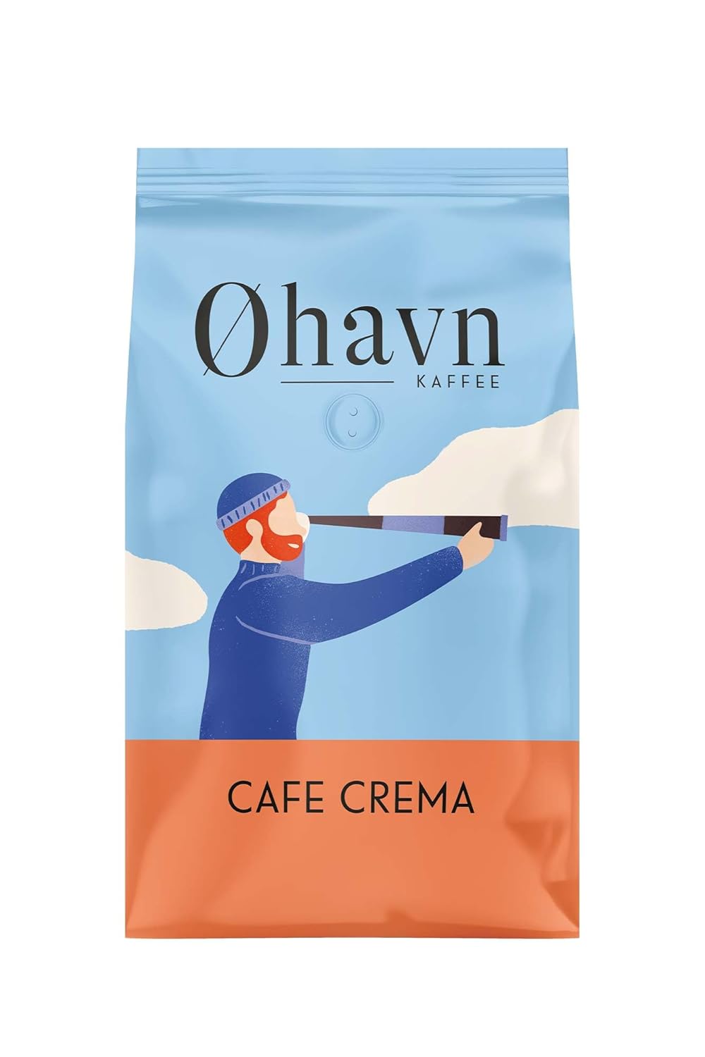 roastmarket Øhavn Cafe Crema (1kg) | For Portafilter Machine, Fully Automatic Coffee Machines & French Press | Made of Arabica & Robusta Beans | Whole Beans | Medium Roast (American Roast)