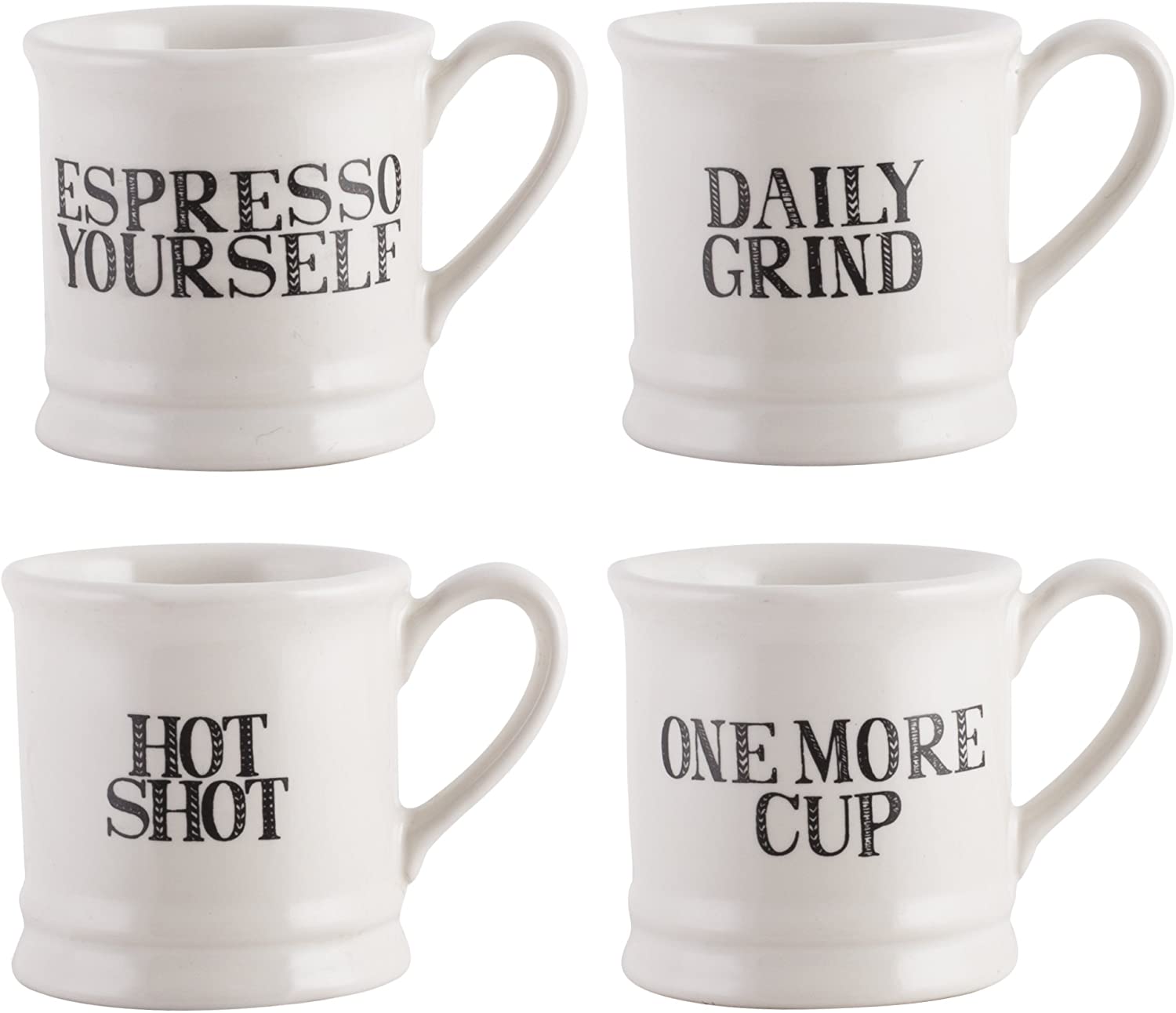 Creative Tops Stir It Up Set of 4 Espresso Cups 60ml (2 fl oz)