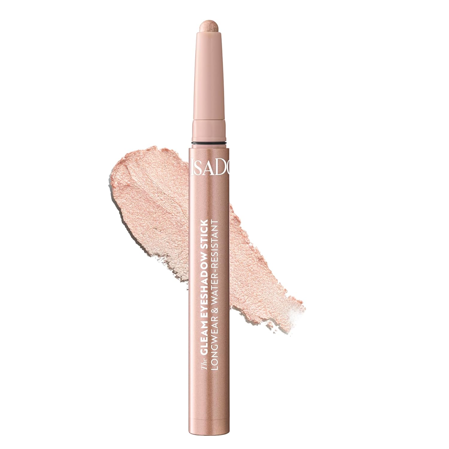 Isadora Store IsaDora The Gleam Eyeshadow Stick - Smooth Beige Eyeshadow Pencil for Flawless Eye Make-Up, Long-Lasting, Smudgeproof, Waterproof - Vegan Makeup, Cruelty Free, Fragrance Free (50 Rose Beige)