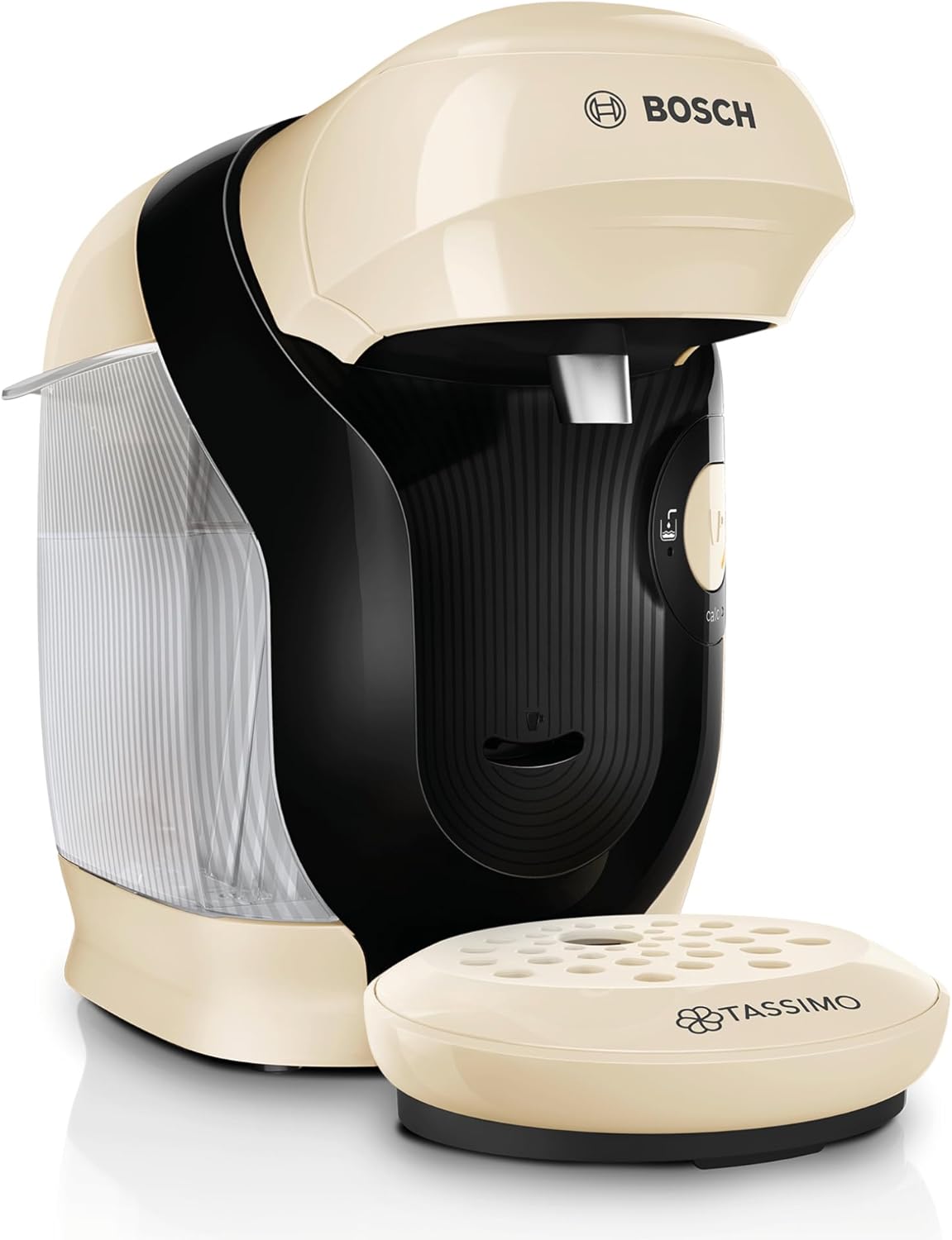 Bosch Tassimo Style Friendly TAS117E Capsule Machine, Over 70 Drinks, Suitable for All Cups, Fully Automatic, Sustainable, Space-Saving, 1400 W, Cream