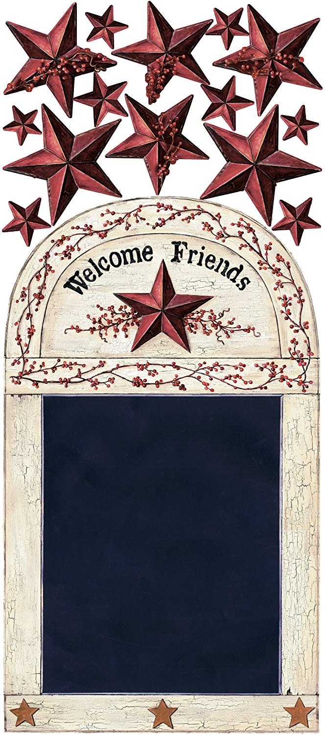 RoomMates Roomates Rmk1572Gm Country Chalkboard Peel & Stick Wall Decals