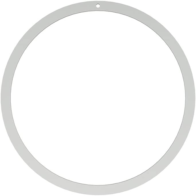 Cooee Design Wreath Decorative Wreath Metal Diameter 20 cm – Colour: Silver