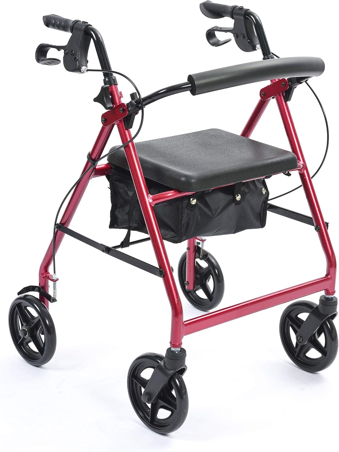 NRS Healthcare A Series 4 Wheel Walker Walker Red