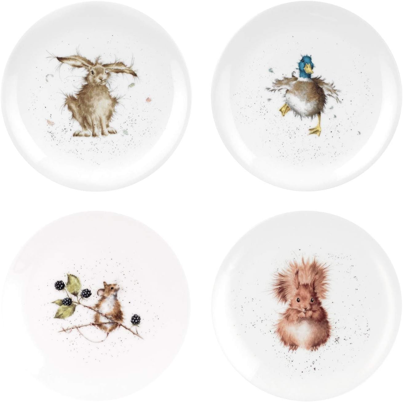 Portmeirion Wrendale Set of 4 8\" Side Plates
