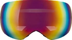 SUNDANCE Adult ski goggles with colorful mirrored glass, 1 piece