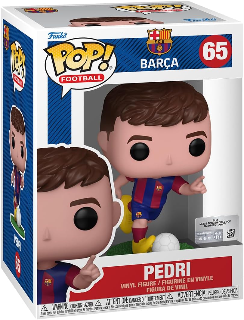 Funko POP! Football: Barcelona - Pedri Lopez - Barcelona FC - Vinyl Collectible Figure - Gift Idea - Official Merchandise - Toy for Children and Adults - Sports Fans - Model Figure for Collectors