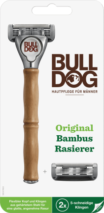 Bulldog Original Razor With Bamboo Handle 1 Blade, 1 Pc