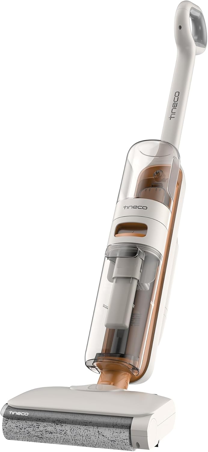 Tineco iFLOOR Y2 Wet Dry Vacuum Cleaner, 1 Liter Water Tank, Edge Cleaning, Anti Tangle for Pet Hair, 30 Minutes Running Time, Self-Cleaning Suction Mop Mop, Lightweight Wireless Floor Cleaner for
