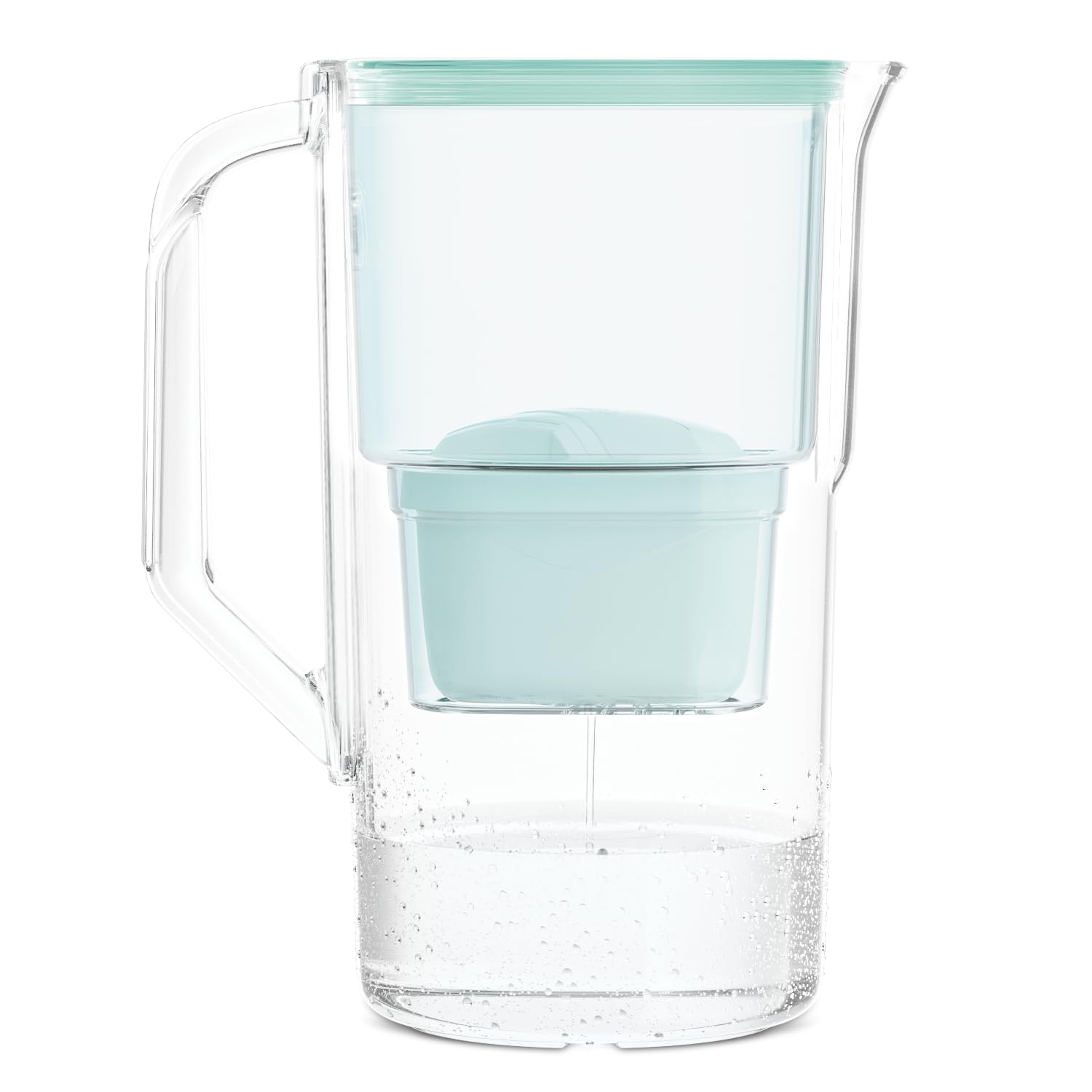 Wessper Water Filter Jug 2.5 L | Cartridge Replacement for Dafi Unimax Aquaphor A5 Brita Maxtra+ Philips AWP212/10 | Reduction of Limescale, Chlorine | Includes 1 Water Filter Jug + Water Filter -