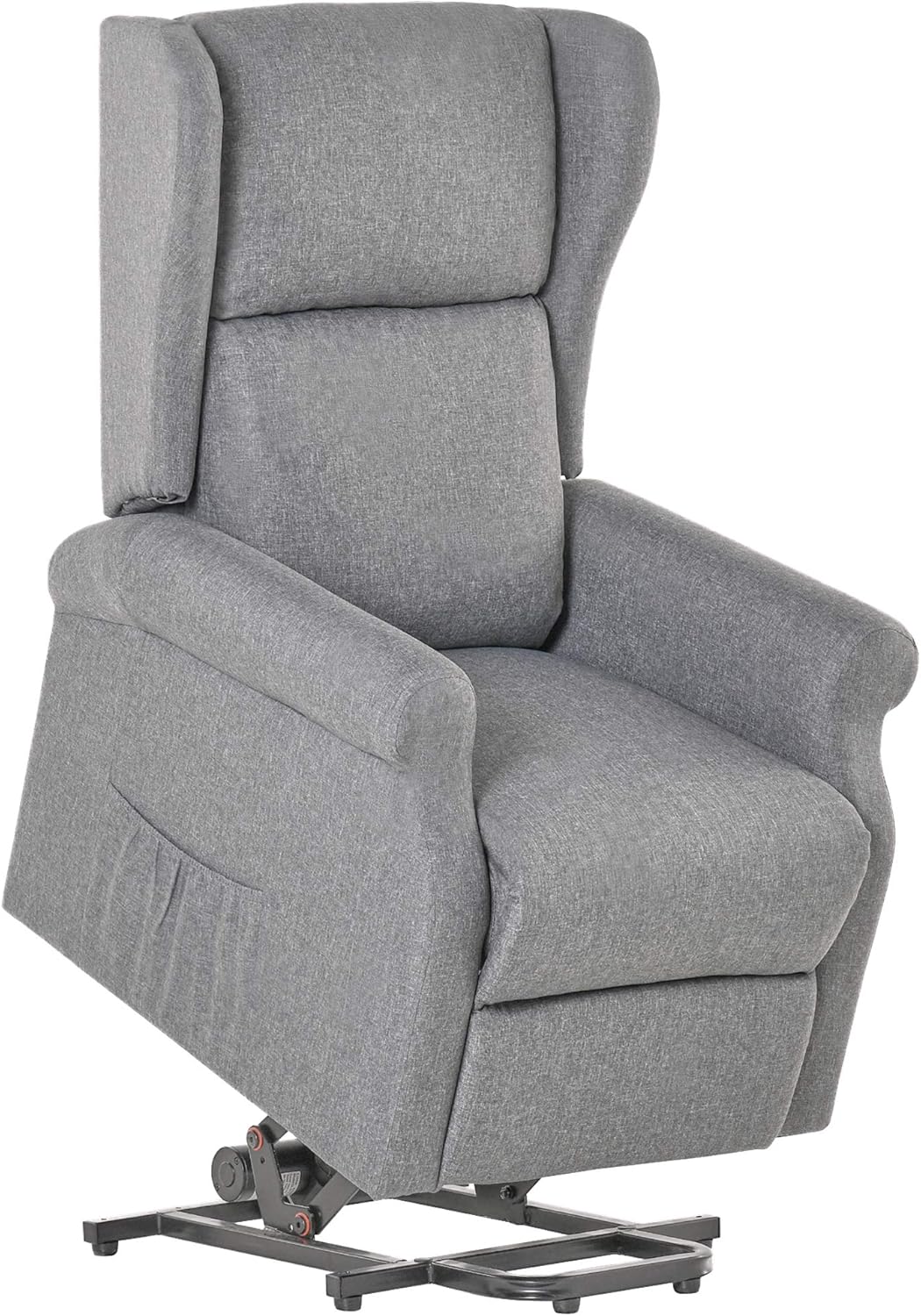 HOMCOM Store Rising chair with electrical reclining function, linen 72.5 x 94 x 109 cm, 2 colors.