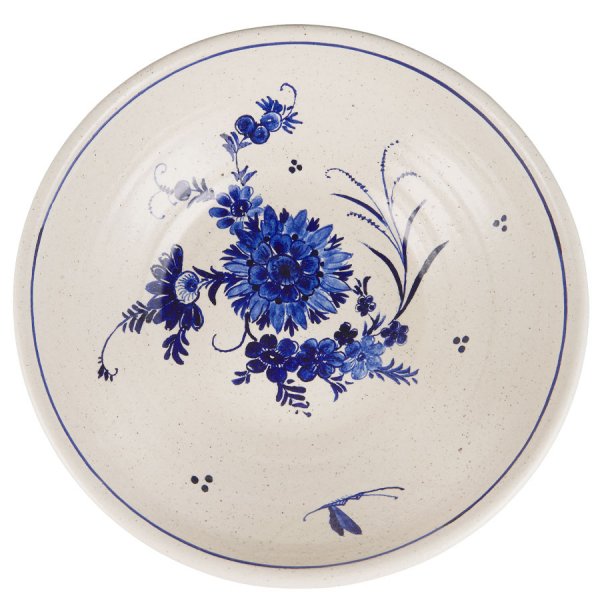 Ib Laursen bowl with blue pattern (41cm)