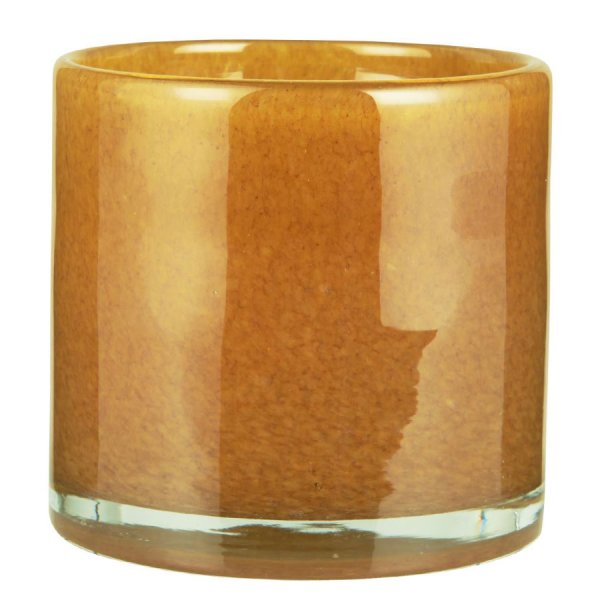 Ib Laursen pot Venecia solid-colored yellow glass