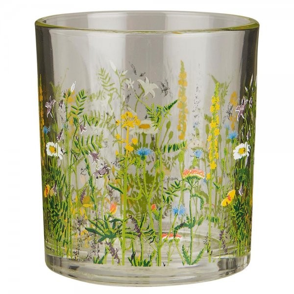 Ib Laursen Drinking Glass Summer Field Floral Pattern