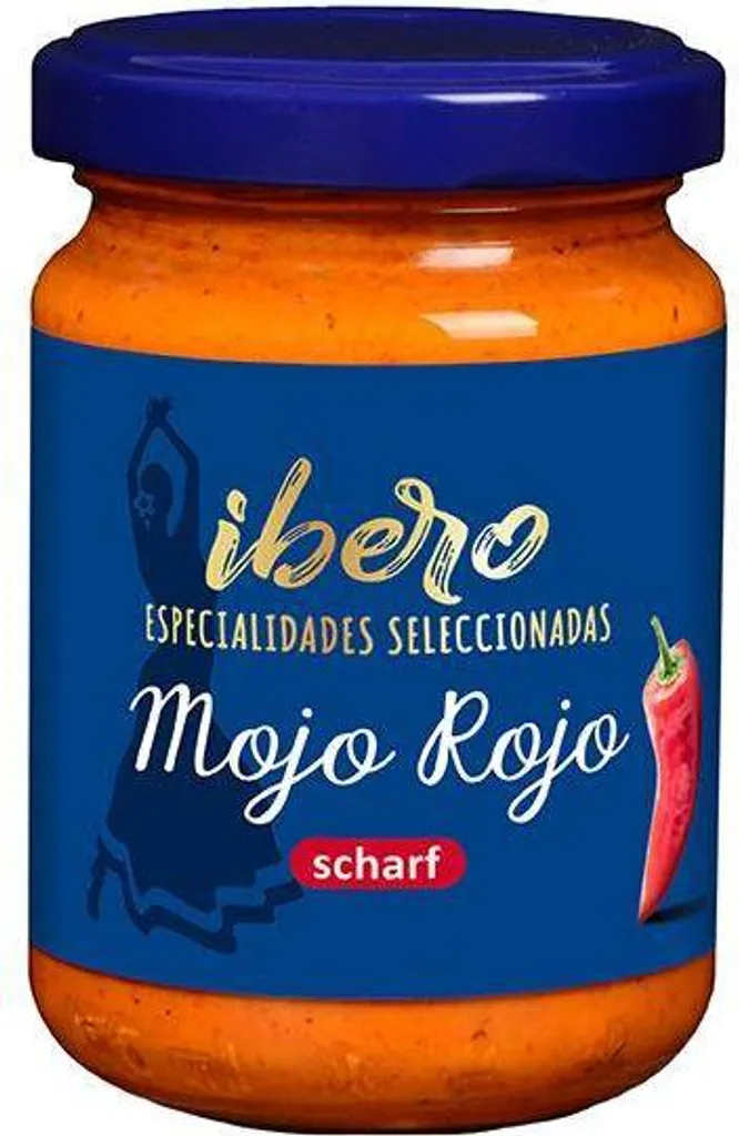 Rila Ibero Mojo Rojo 130g Glass Vegan Gluten-free Spicy