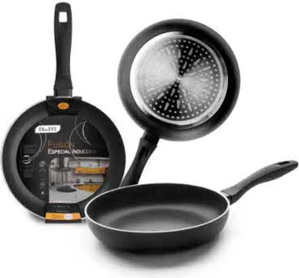 IBILI MENAJE, S.A. Ibili 450018, Round, All-purpose pan, Black, Stainless steel, Ceramic, Gas, Induction, 18 cm