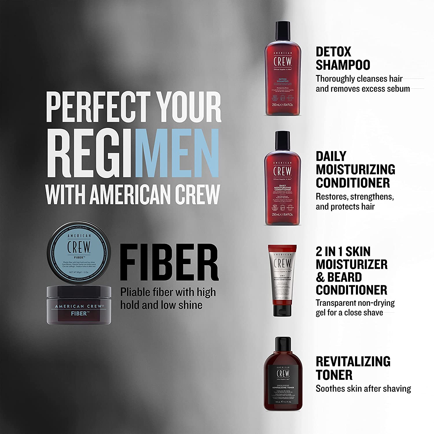 American Crew Fiber Pliable Molding Creme High Hold No Shine Finish Hair by Unknown