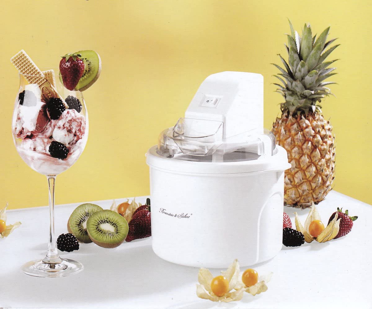 ROSENSTEIN & SOHNE Ice Machine for approx. 1000 ml Ice Cream in just 20 minutes