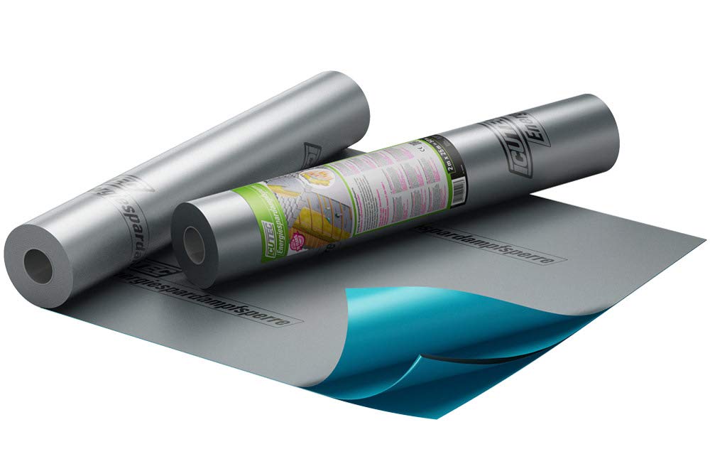 ICUTEC 033 5228 Energy-Saving Vapour Barrier, 2 x 25 m = 50 m² Vapour Barrier, SD >= 100 m, Up to 30% More Heat Reflection, 117 g/m² Vapour Barrier Film, Vapour Barrier Film