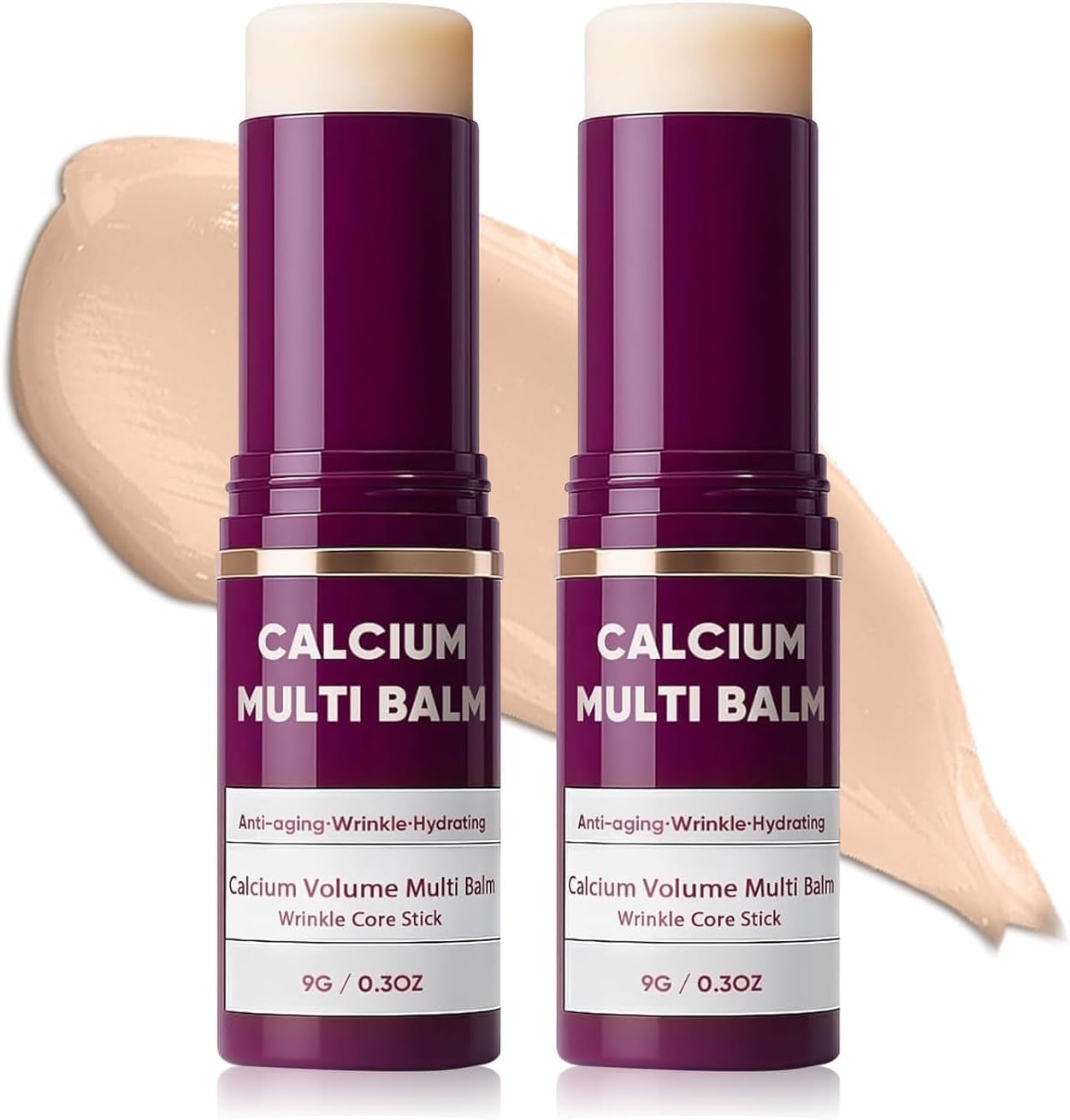Pack of 2 Cemenrete Calcium Multi Balm, Anti-Ageing & Firming Korean Skincare Stick, Volume Wrinkle Core Pen, Korean Anti-Ageing Collagen Moisturizing Pen, for Eyes, Neck, Face