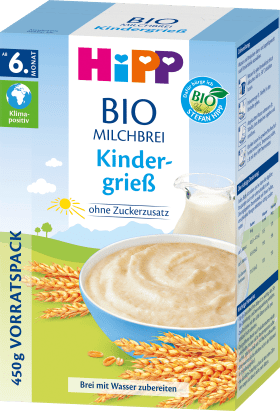 HiPP Evening porridge milk semolina from the 6th month, 450 g