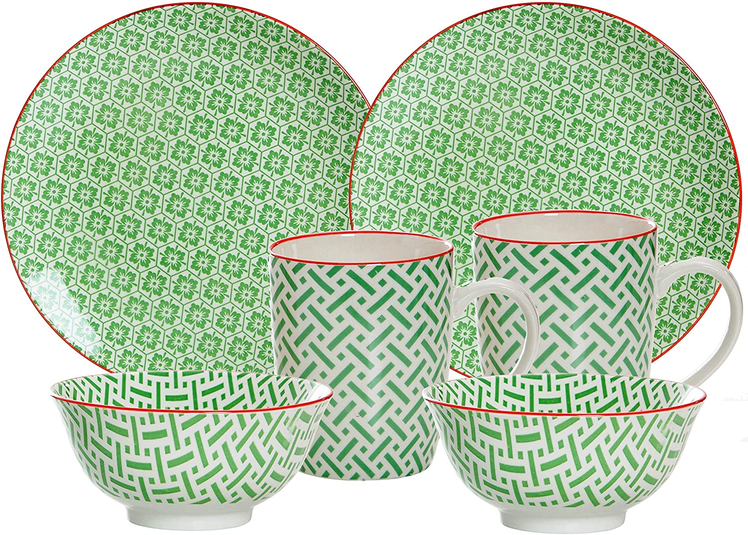 Ritzenhoff & Breker Makina Brunch and Breakfast Set 6 Pieces Green