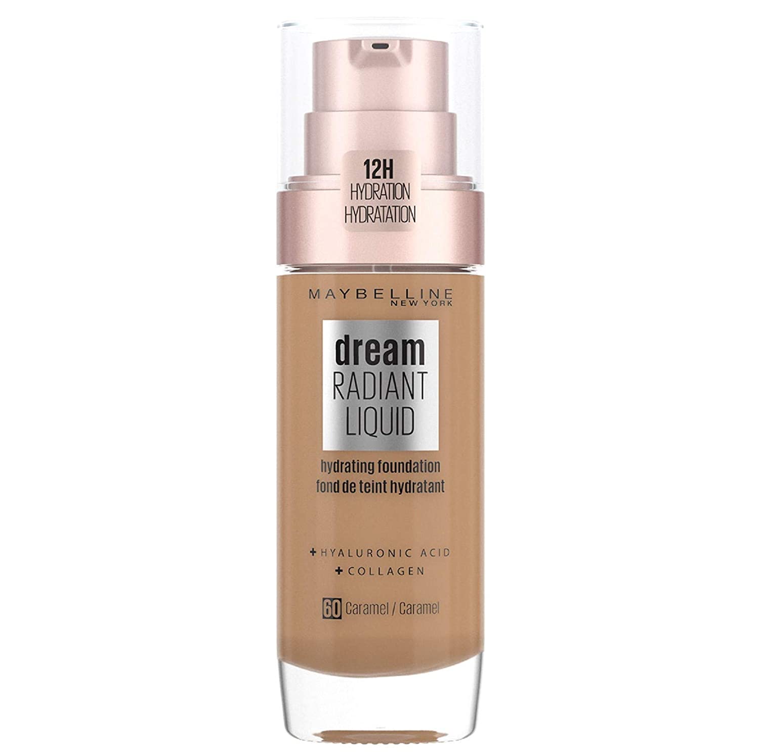 Maybelline New York Make-Up, Dream Radiant Liquid Make-Up, Liquid Foundation, caramel ‎no.