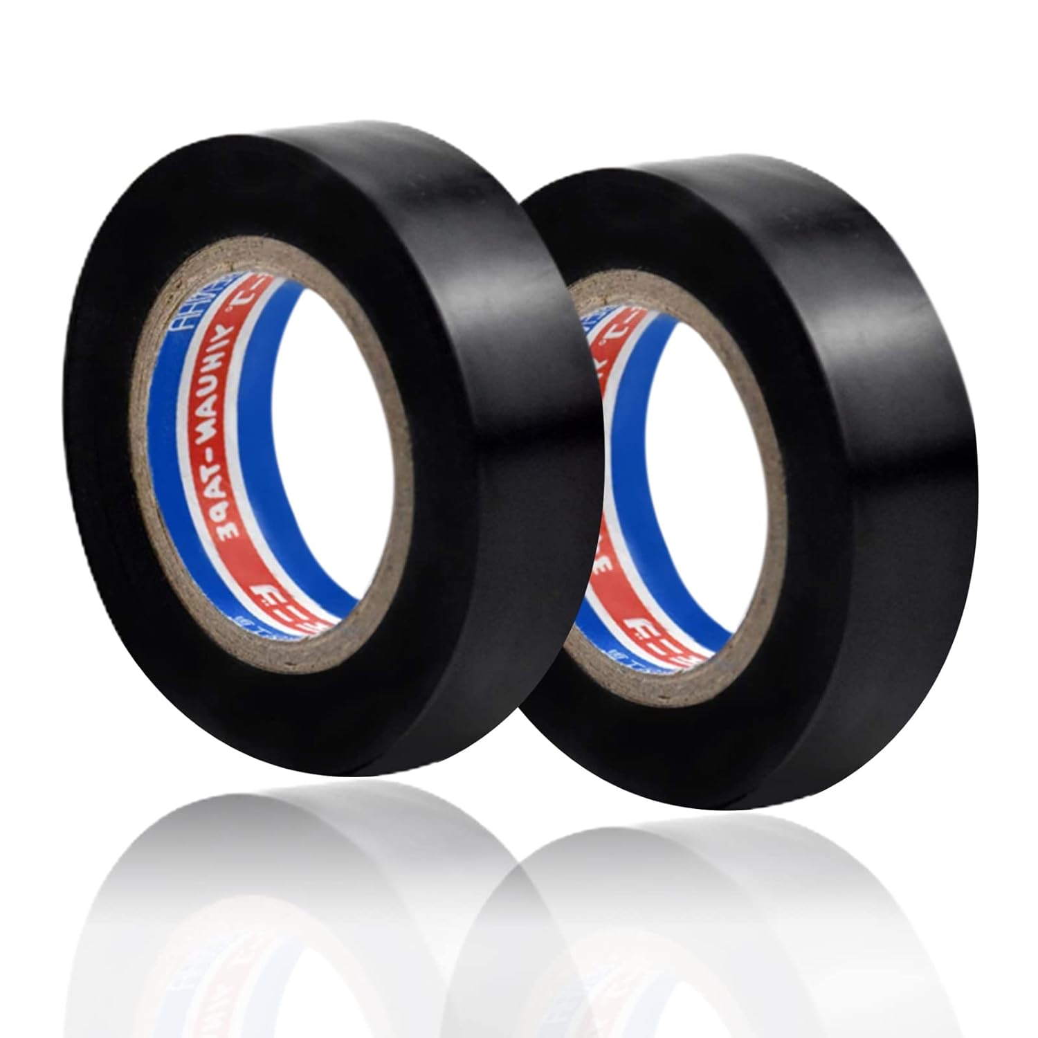 IFUDE Flame Retardant Electric Tape, 2 Rolls Waterproof PVC Tape, Car Wiring Harness Tape, Electrician Tape, Waterproof Tape, Insulating Tapes, Black Fabric Tape for Electrical Cables