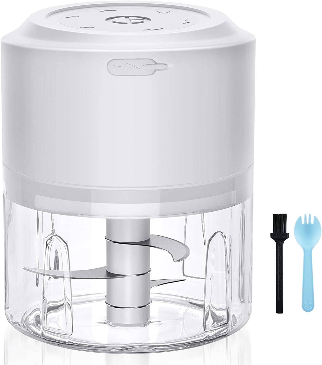 EZCO Electric Kitchen Chopper, Electric Multi-Chopper, Onion Cutter, Universal Chopper, Food Processor, Kitchen Aid, Food Processor/Chopper for Meat, Vegetables, Baby Food.