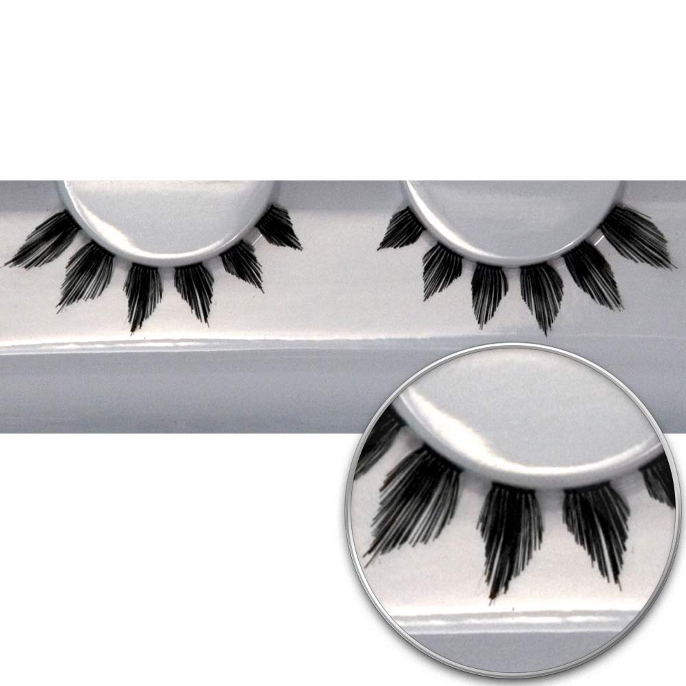 GRIMAS Human Hair False Eyelashes No. 119, pfeilformen ‎119 schwarz,
