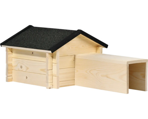 Hedgehog house dobar hedgehog cave "Tartu" kit in plug-in system with entrance tunnel, approx. 70 x 39 x 31 cm
