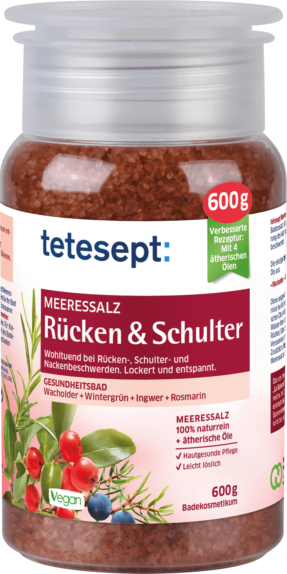 tetesept Bath Salt Sea Salt Back