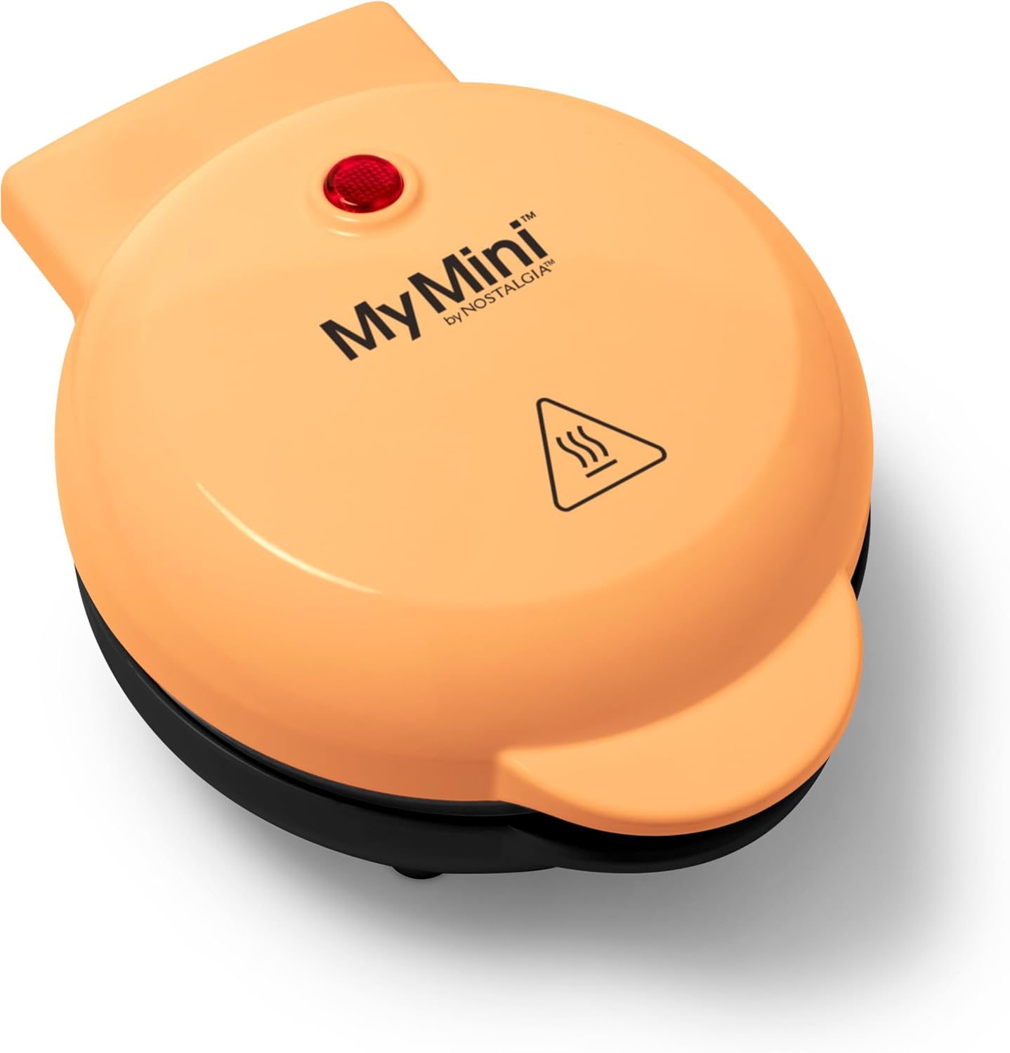 Nostalgia MGD5OR MyMini Personal Electric Grill Plate, Perfect for Healthy Chaffles, Almond Flour, Keto and Low-Carbohydrate Diets, Eggs, Pancakes, Breakfast Sandwiches, Quesadillas, Biscuits, Orange
