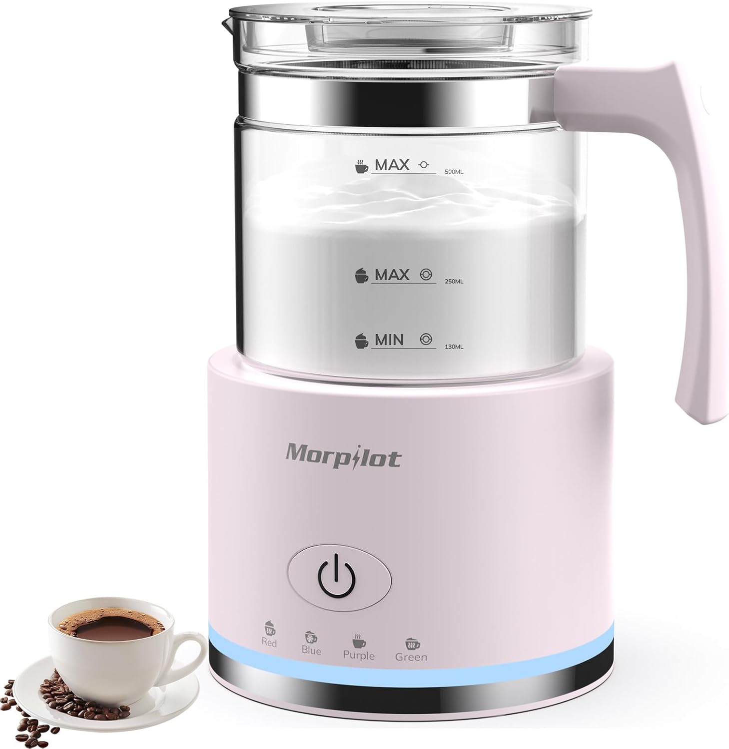 Milk Frother and Steamer 500ml Milk Steamer and Frother for Latte