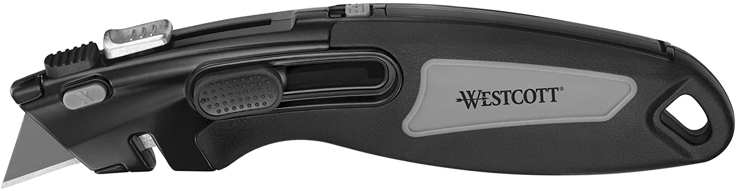 Cutter Westcott ZINC ALLOY E-84032 00 18mm Trapezoidal Blades Aluminium Casing Black/Silver