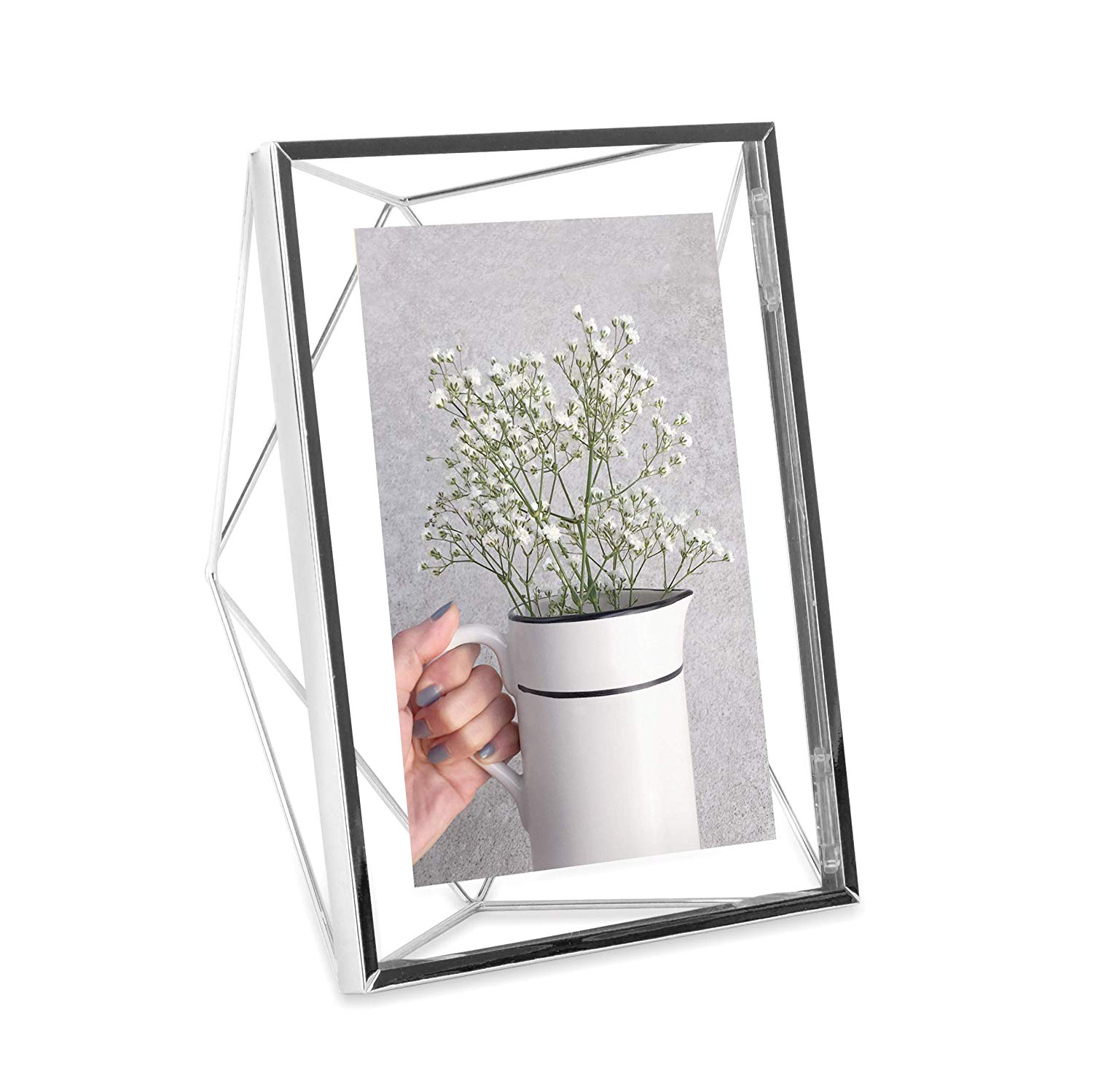 Umbra 313015-158 Prism Photo Frame, 13 X 18 Cm, Silver, Chrome, 13X18