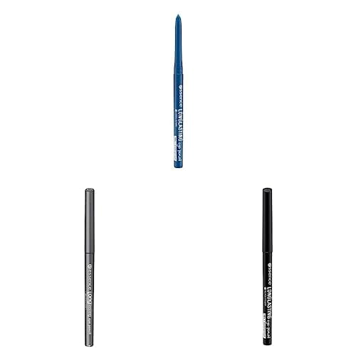 essence cosmetics essence LONG-LASTING eye pencil, Kajal, 18 Stunden Halt, wasserfest, Nr. 09 + Nr. 20 + Nr. 01 - Bundle