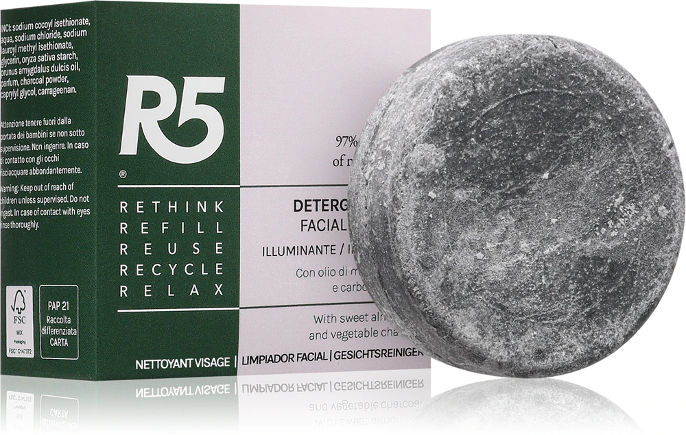 Illuminating facial soap