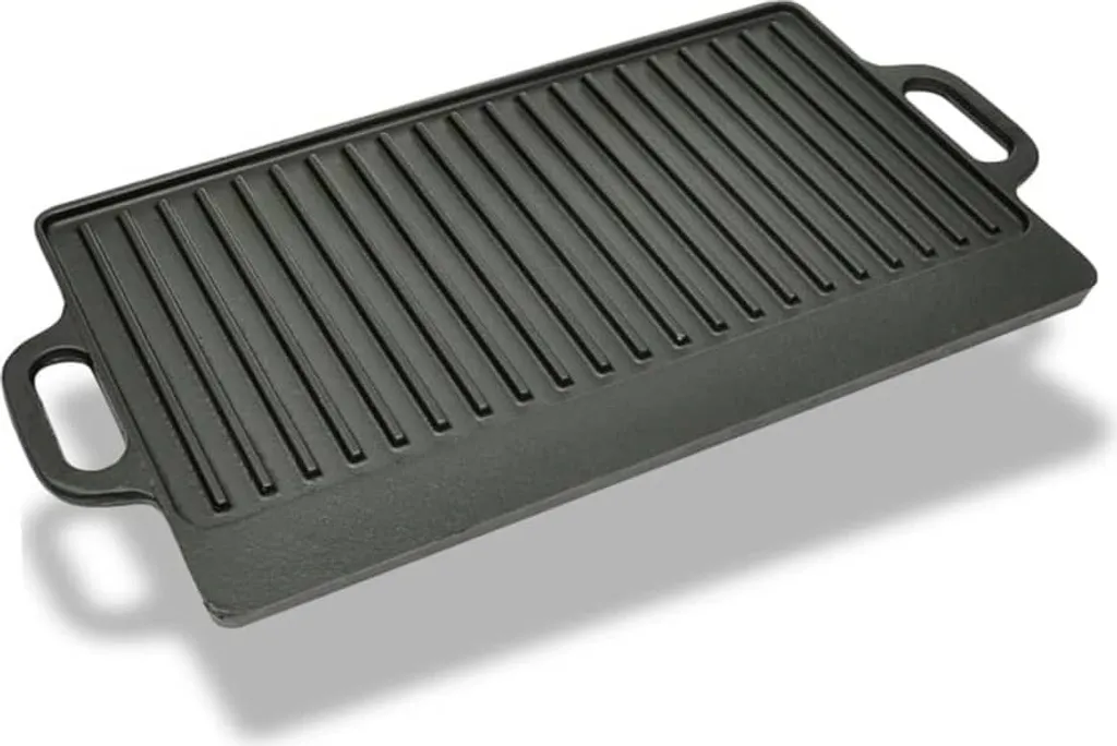 vidaXL "On offer" Reversible cast iron grill plate 50x23 cm - Pan sets CC20250