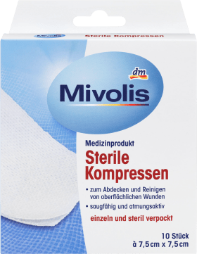 Mivolis Sterile compresses, 10 pcs