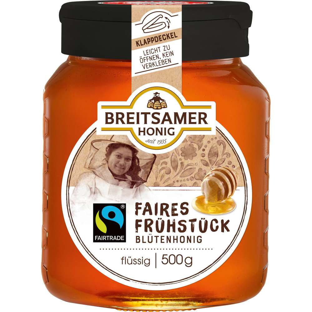 Breitsamer Beekeeper's Gold Honey Fairtrade, liquid