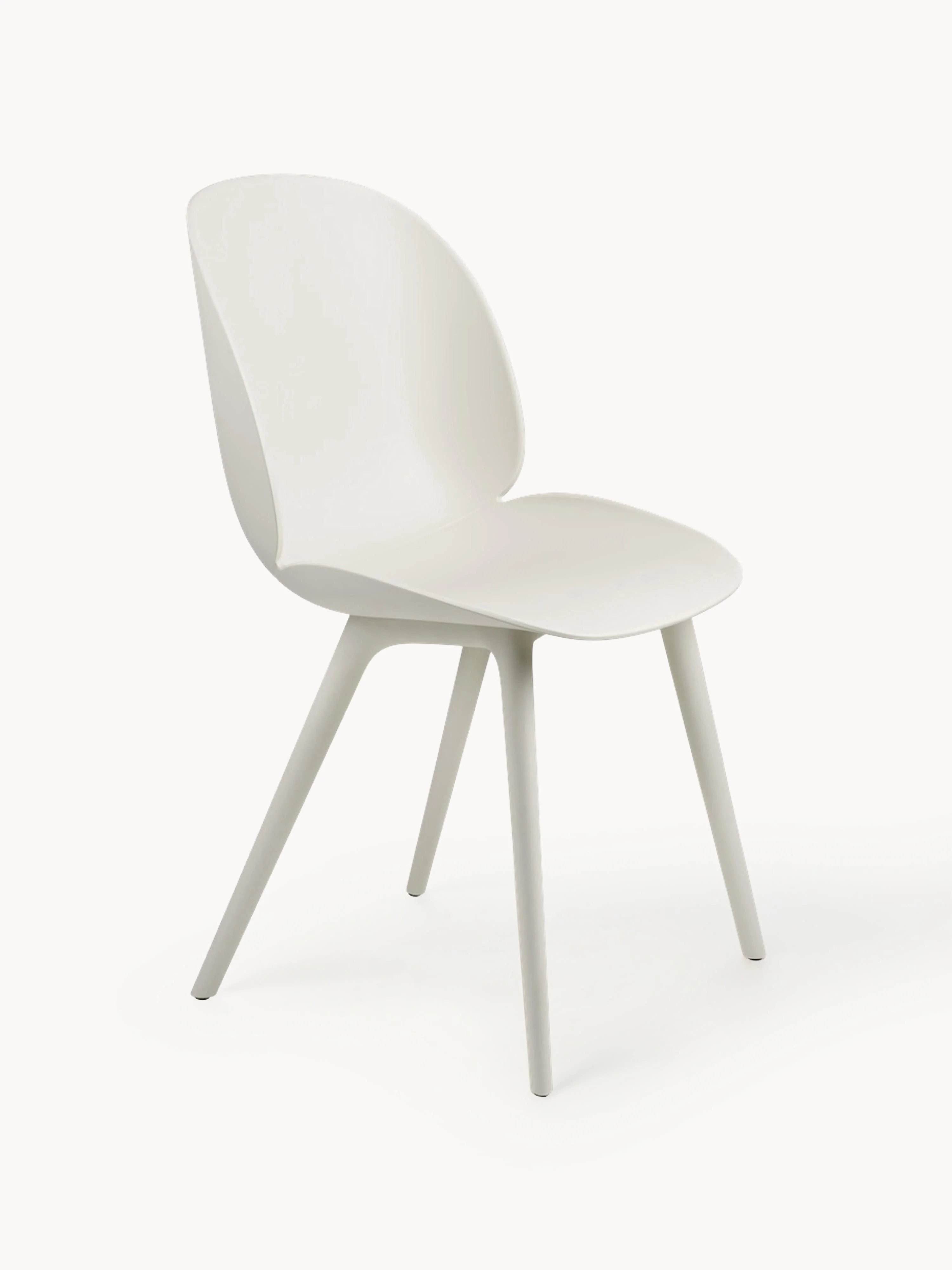 gubi Beetle indoor & outdoor chair, White, matte