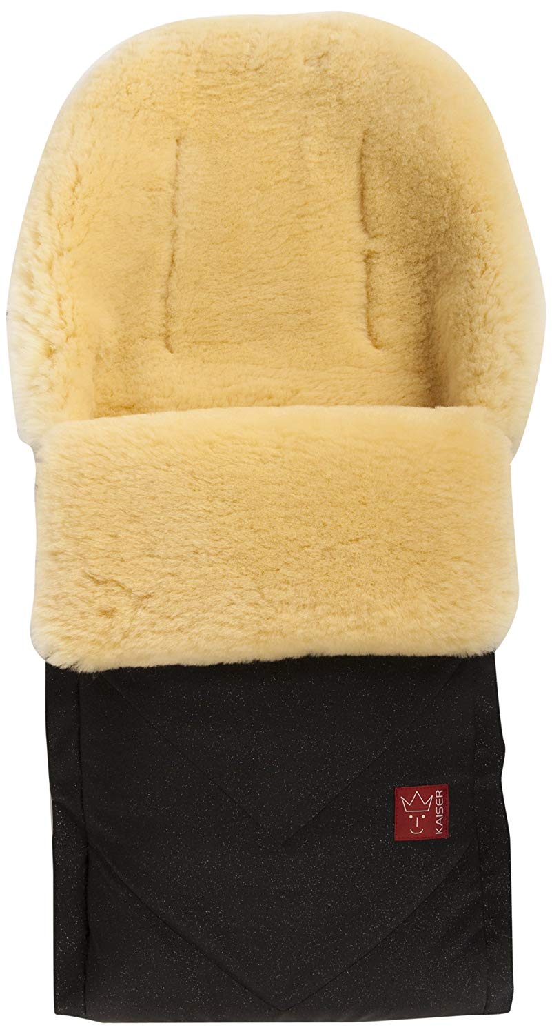 Kaiser Dublas Medicine 65103225 Pushchair Footmuff 2-Piece Set Black Glitter