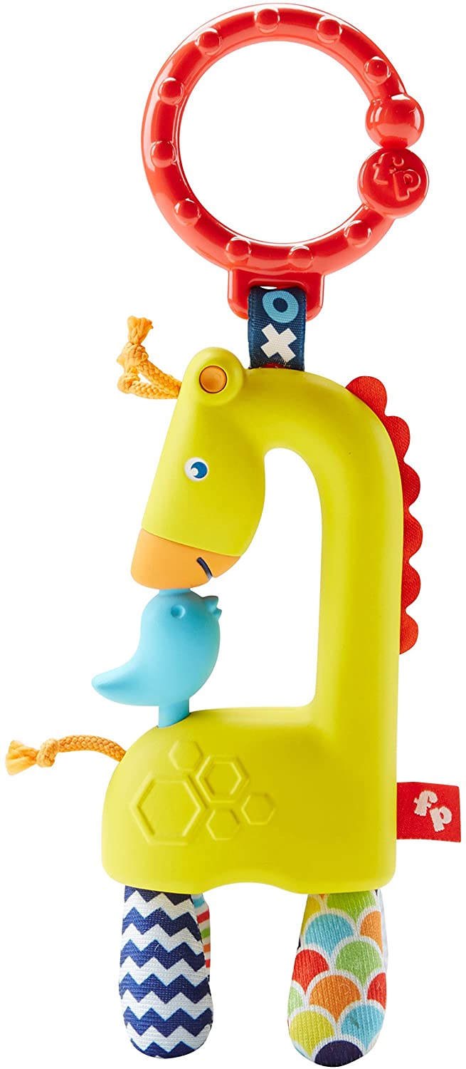 Mattel Fisher-Price DYF92 – Giraffe Rattle Rattle/Teething Ring