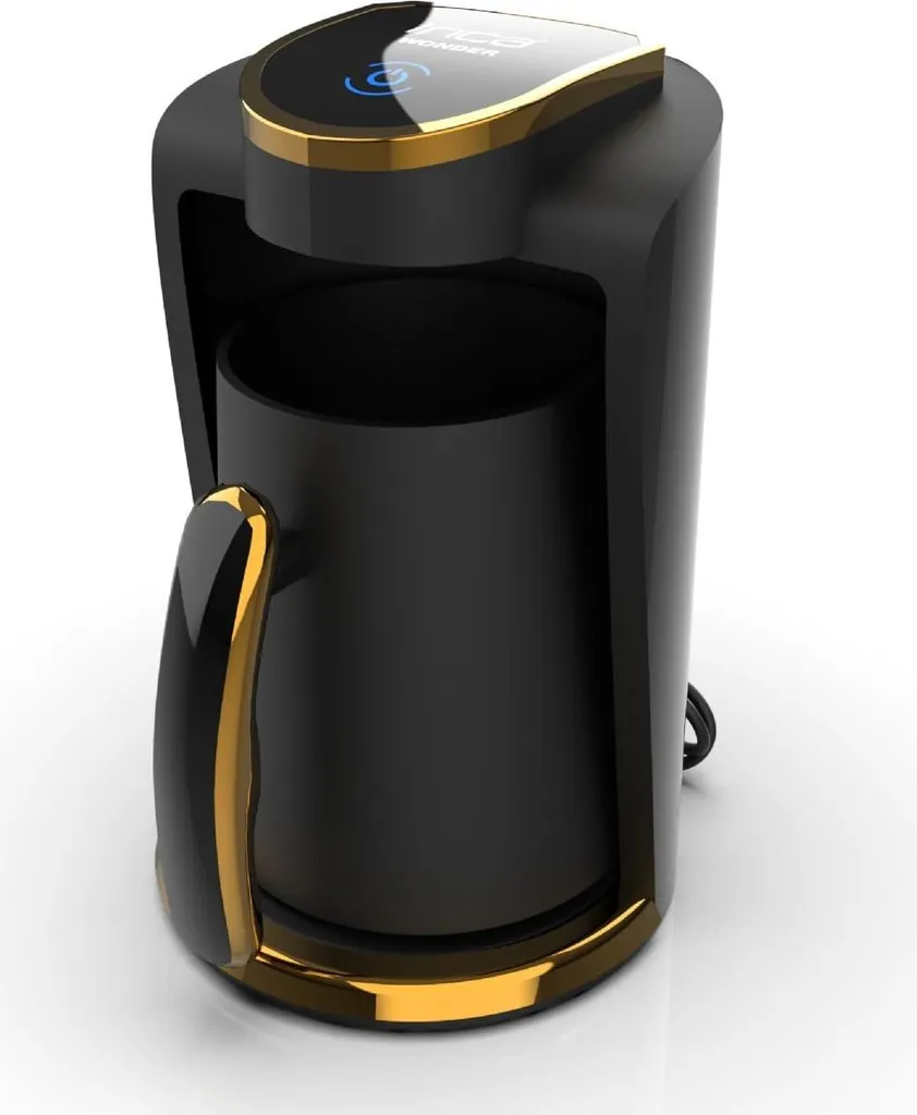 INCA IKM-01, Turkish coffee machine, 0.25 l, ground coffee, 400 W, black, gold