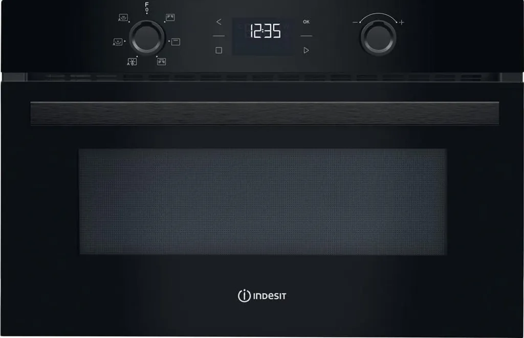Indesit ID K52R B Black Integrated Grill Microwave 31 l 1000 W