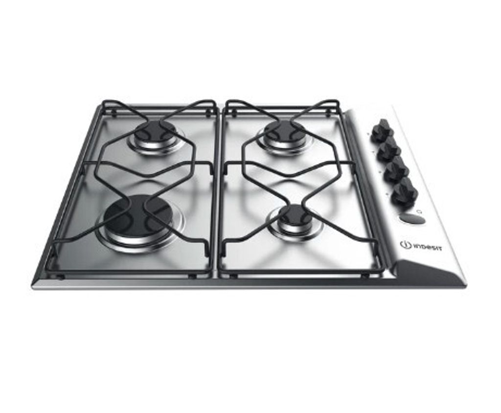 Indesit PAA642IX/I Built-in Gas Hob in Stainless Steel, 4 Burners