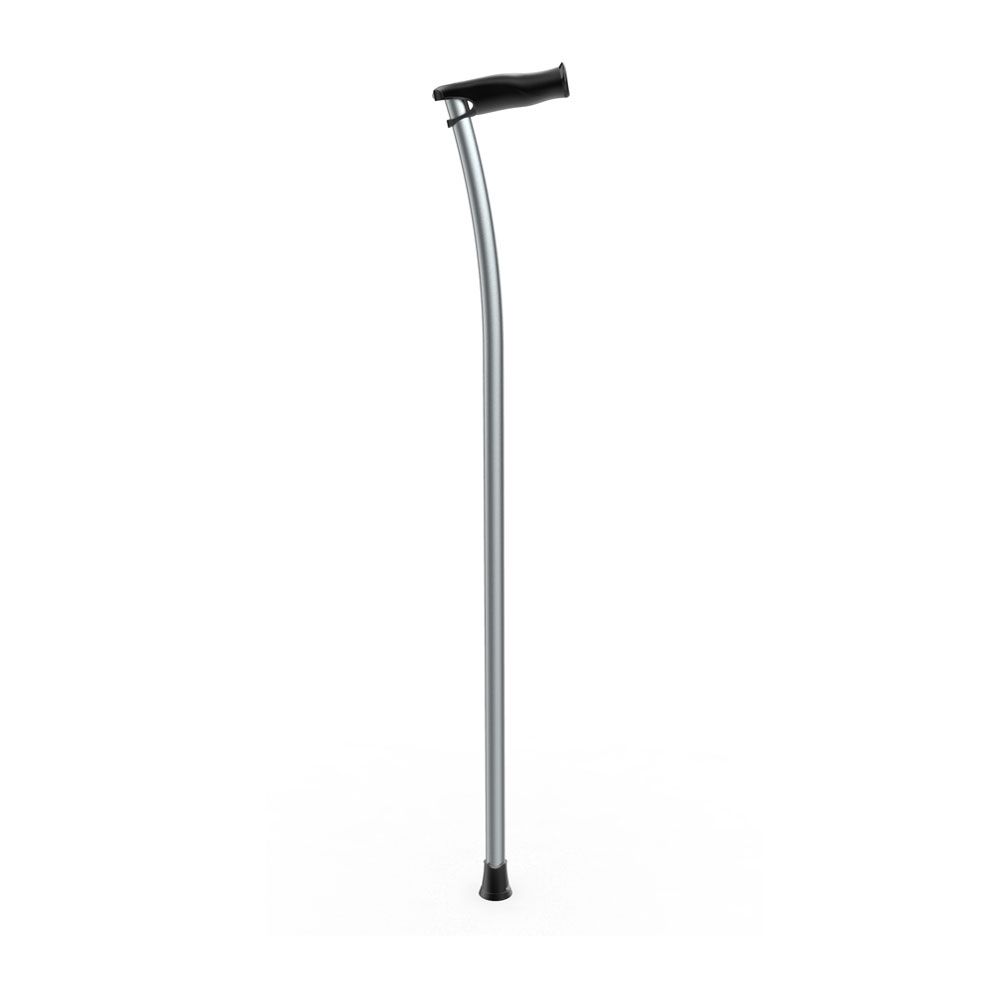 Ossenberg INDESmed Aluminium Walking Stick, Small, Titanium Gray, H 78 cm
