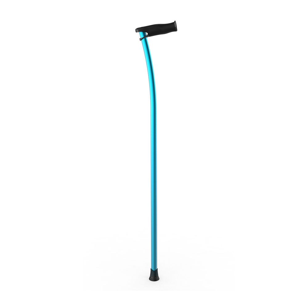 Ossenberg INDESmed Aluminium Walking Stick, Large, Zen Blue, H 88 cm