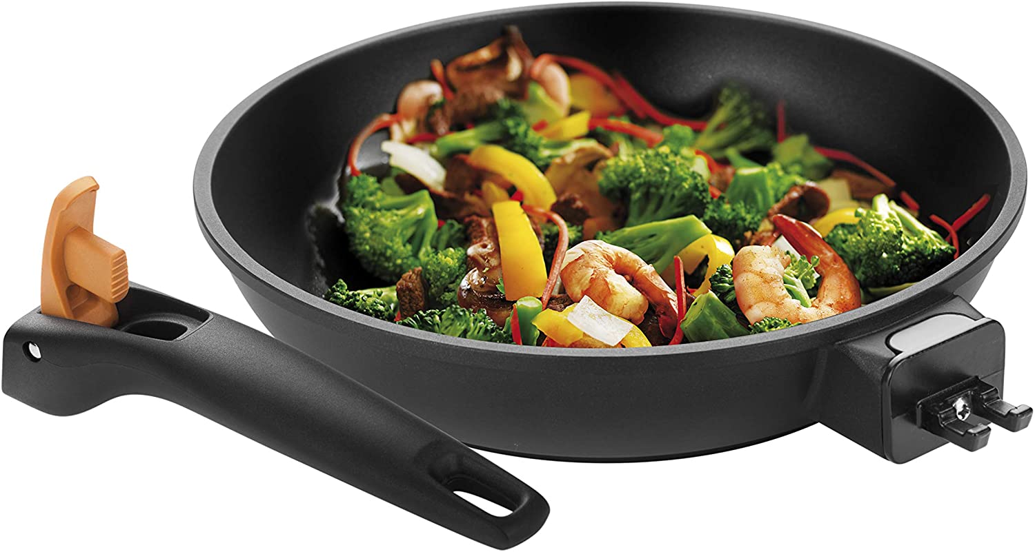 Induction Wok with Removable Handle and Base tescoma